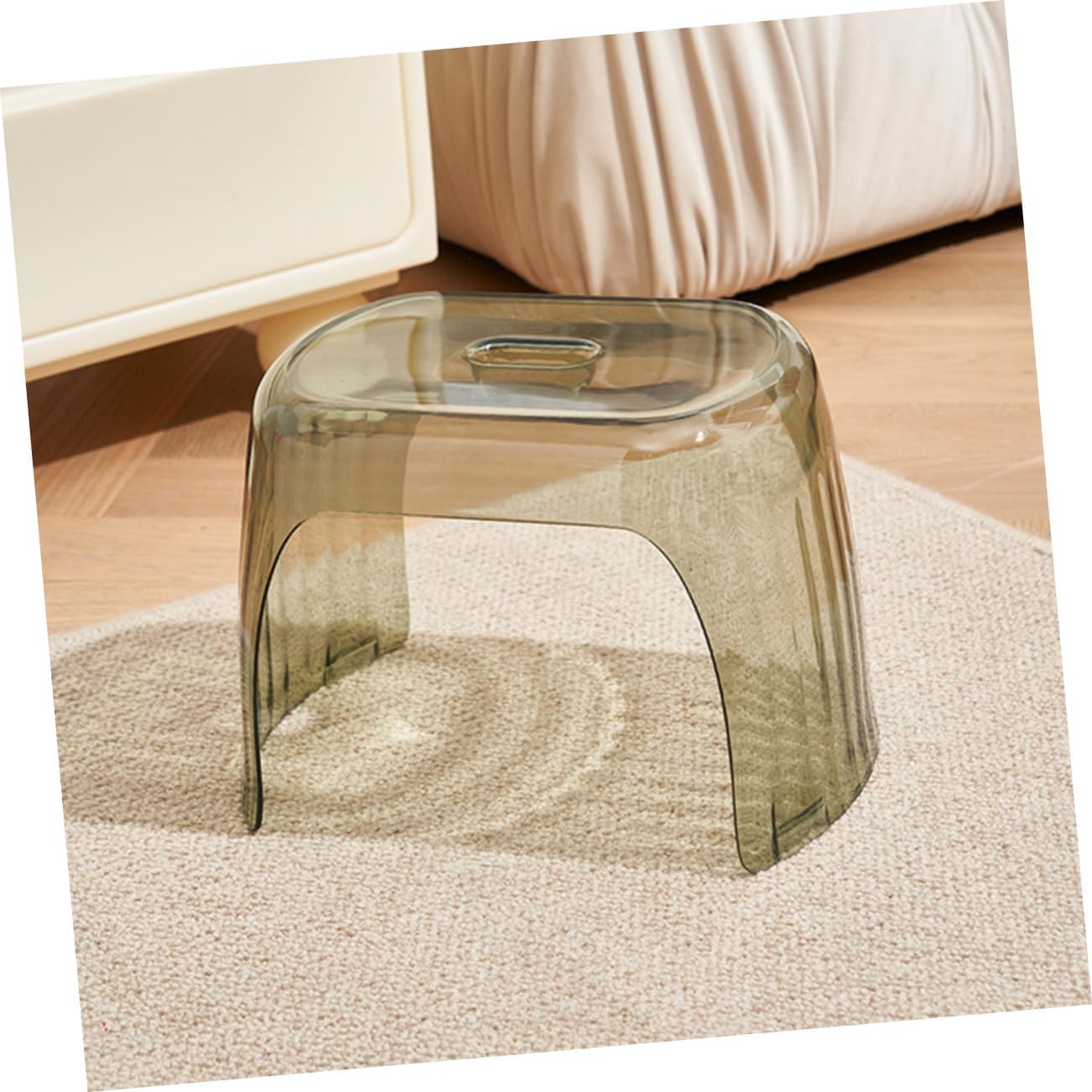 Functional Toilet Foot Stool for Adults and Boys and Girls Non- Bathroom Step Stool for Squatting Compact Home Footstool Green Space-Saving Design