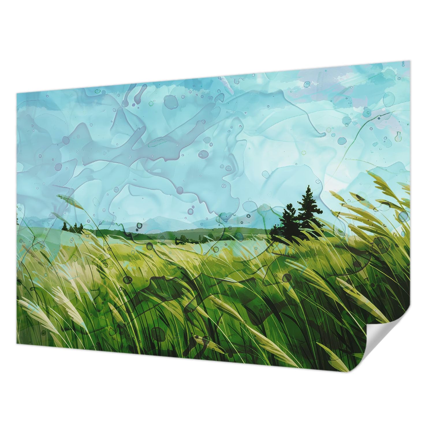 Papel pintado fotográfico autoadhesivo moderno de 152x104 cm estilo vintage