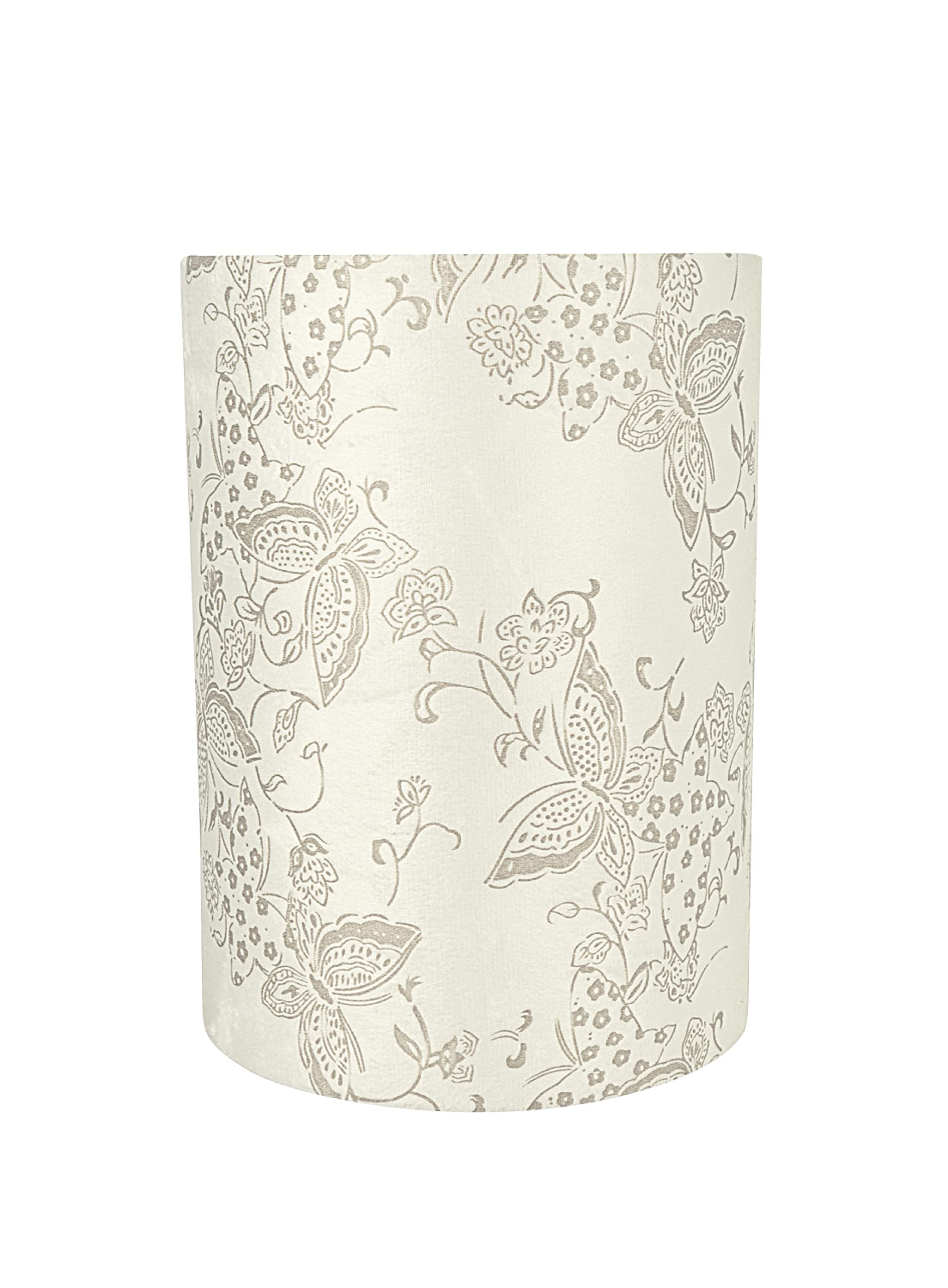 Aspen Creative Corporation 31280 Transitional Drum (Cylinder) Shape Construction White, 8" wide (8" x 8" x 11") SPIDER LAMP SHADE