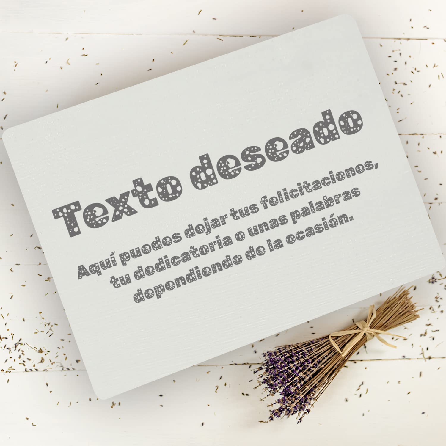 Creative DECO Blanca Caja de Regalo con tu Texto Personalizado Cumpleaños | Caja Madera de Recuerdos Personalizada | Mujeres, Hombres y Parejas | Impresión | Personalizadas Personalizados Fiestas