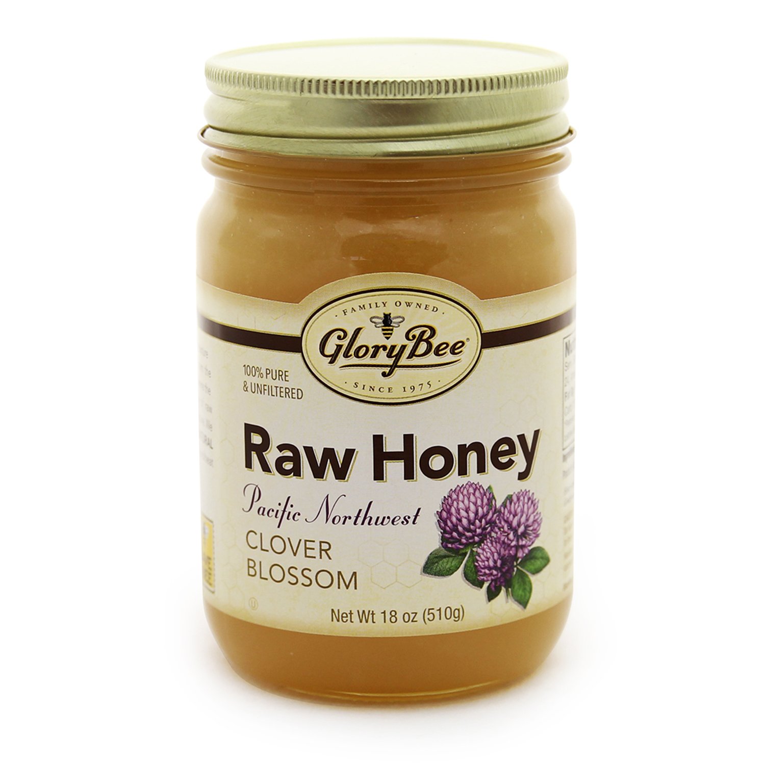 Clover Blossom Raw Pacific Northwest Honey, 18 Ounce