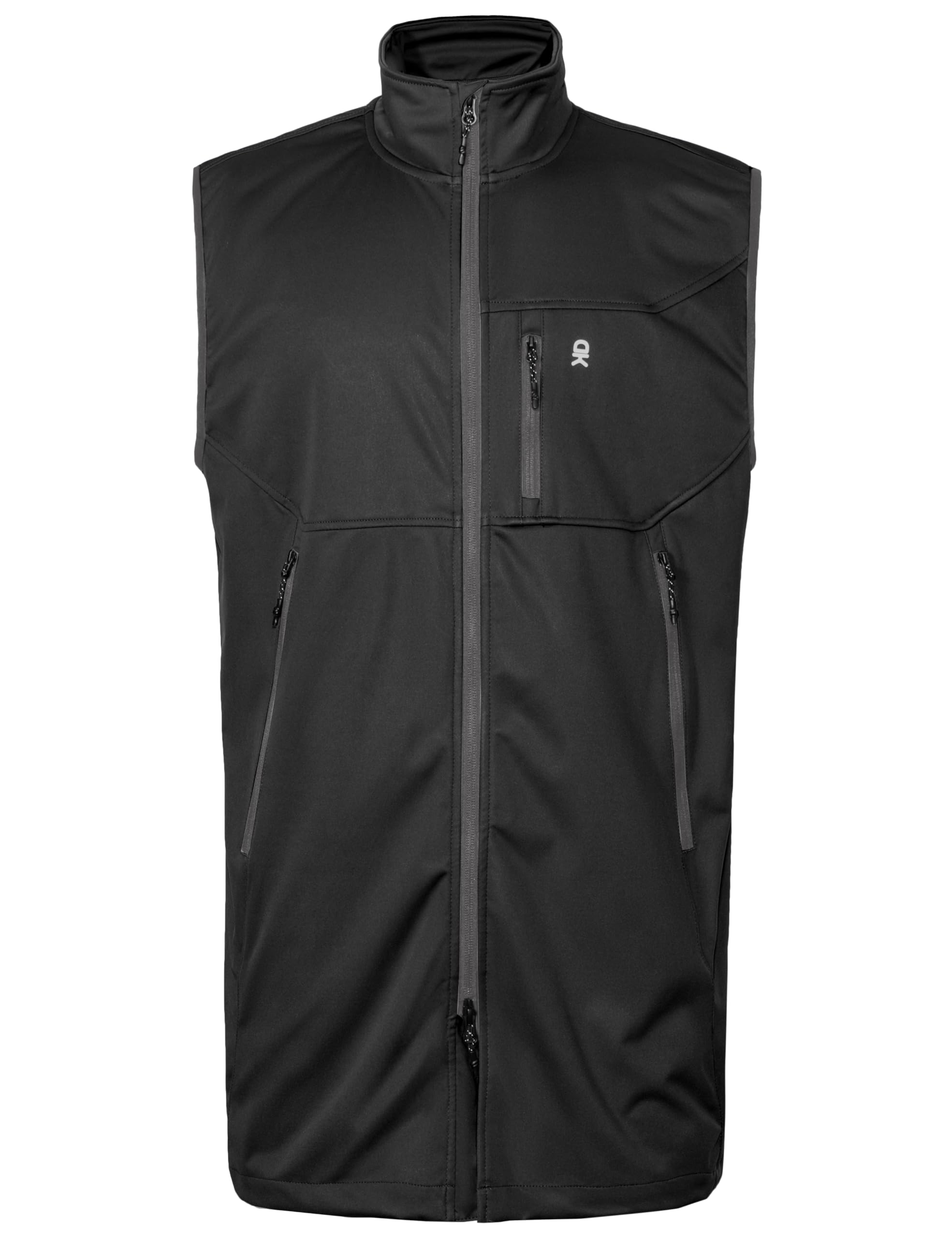 Little Donkey AndyMen's Lightweight Softshell Vest Windproof Sleeveless Jacket for Travel Hiking Running Golf