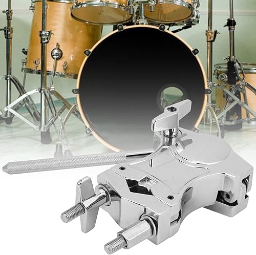 Drum Clamp Set Zinc Cencerro, Cencerros Alloy Clipon Holder Tom Arm Mount Support Drum Set Accessory Holder Expansion Clip