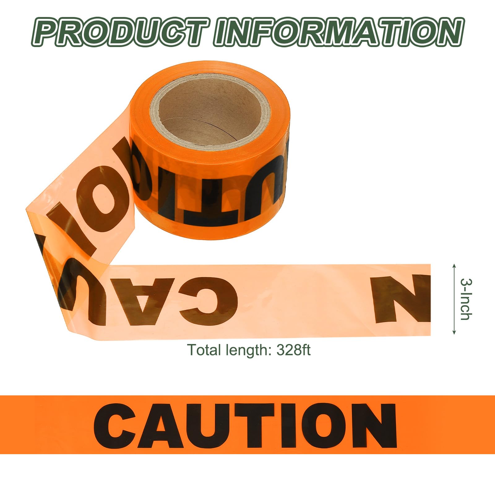 YOKIVE 328ft x 3" Warning Tape - Image 2