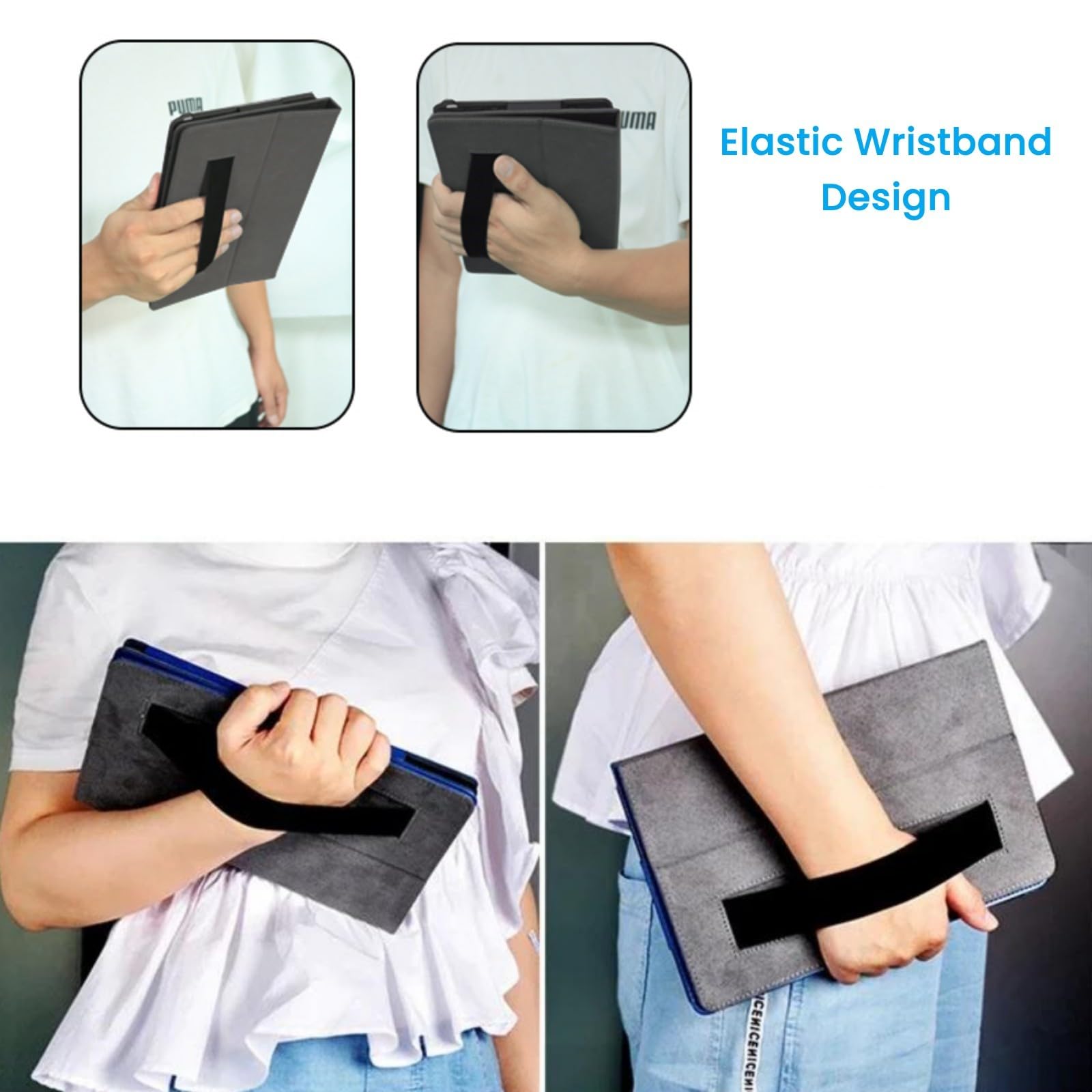 Étui De Protection Pour REDMAGIC Astra Gaming Tablet 9.06 Pouces - Cuir PU Avec Support Pliable Et Dragonne - Intérieur Microfibre - Noir