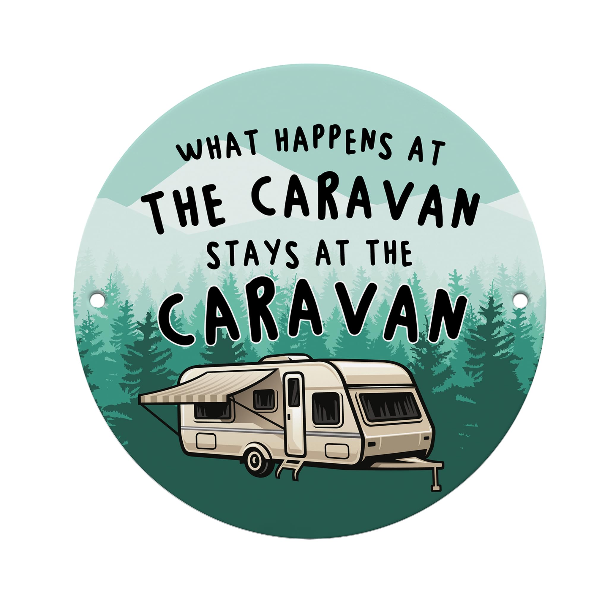 Red Ocean Funny Caravan Sign What Happens In The Caravan Stays Novelty Humorous Hanging Wall Sign Campervan Decor Motorhome Gift For Friends Couple Men Women