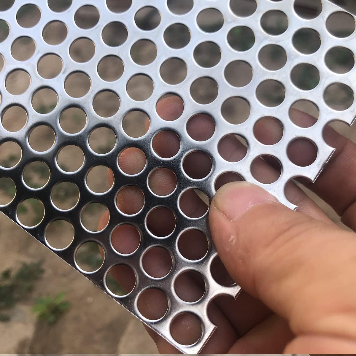Perforated metal sheets 0.32" 1/3" 8mm