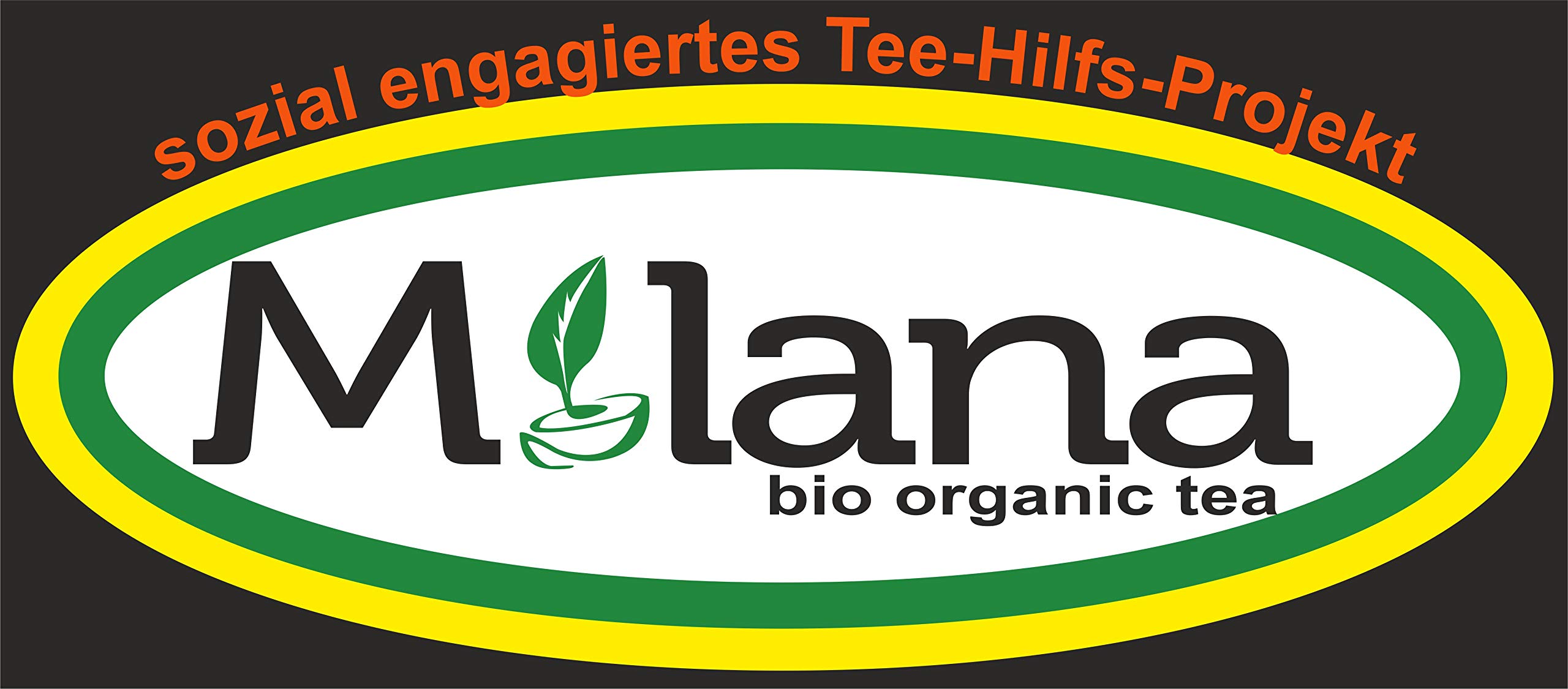 1 kg Milana CEYLON Fairtrade Demeter BIO-SCHWARZTEE LOSE OP1 Premium-Tee in HANDGEFLOCHTENEM TEEKÖRBCHEN 55% des Verkaufspreises ist SOZIALE HILFSLEISTUNG - Der Tee der nach Liebe schmeckt