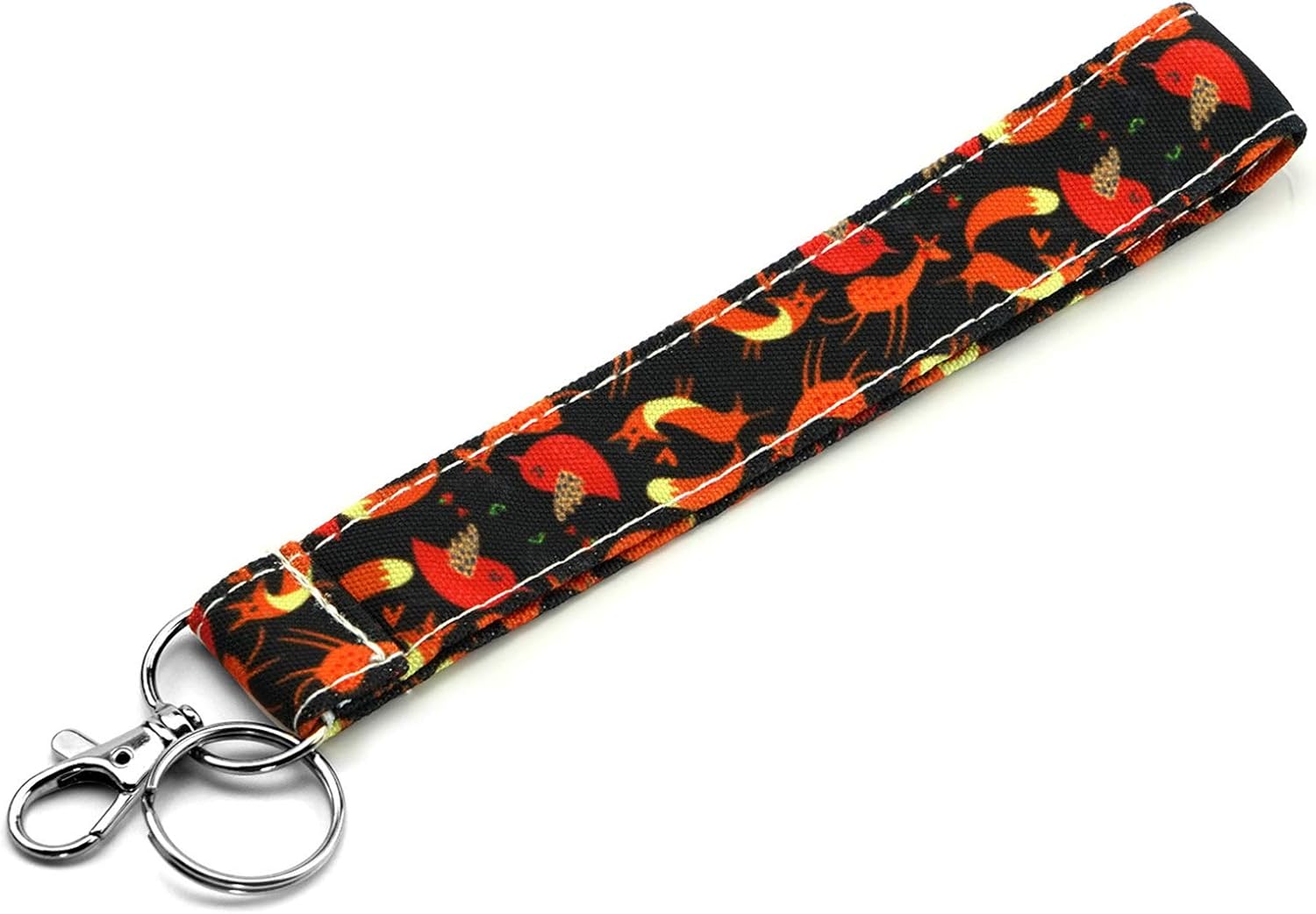 Fox Gifts Lanyard Keychain Lanyard for Women ID Badge Holder Keychain Lanyard Lanyards ID Holder Cotton Fabric Preschool Lanyard Teacher Gift Coworker Gift for Her Boss