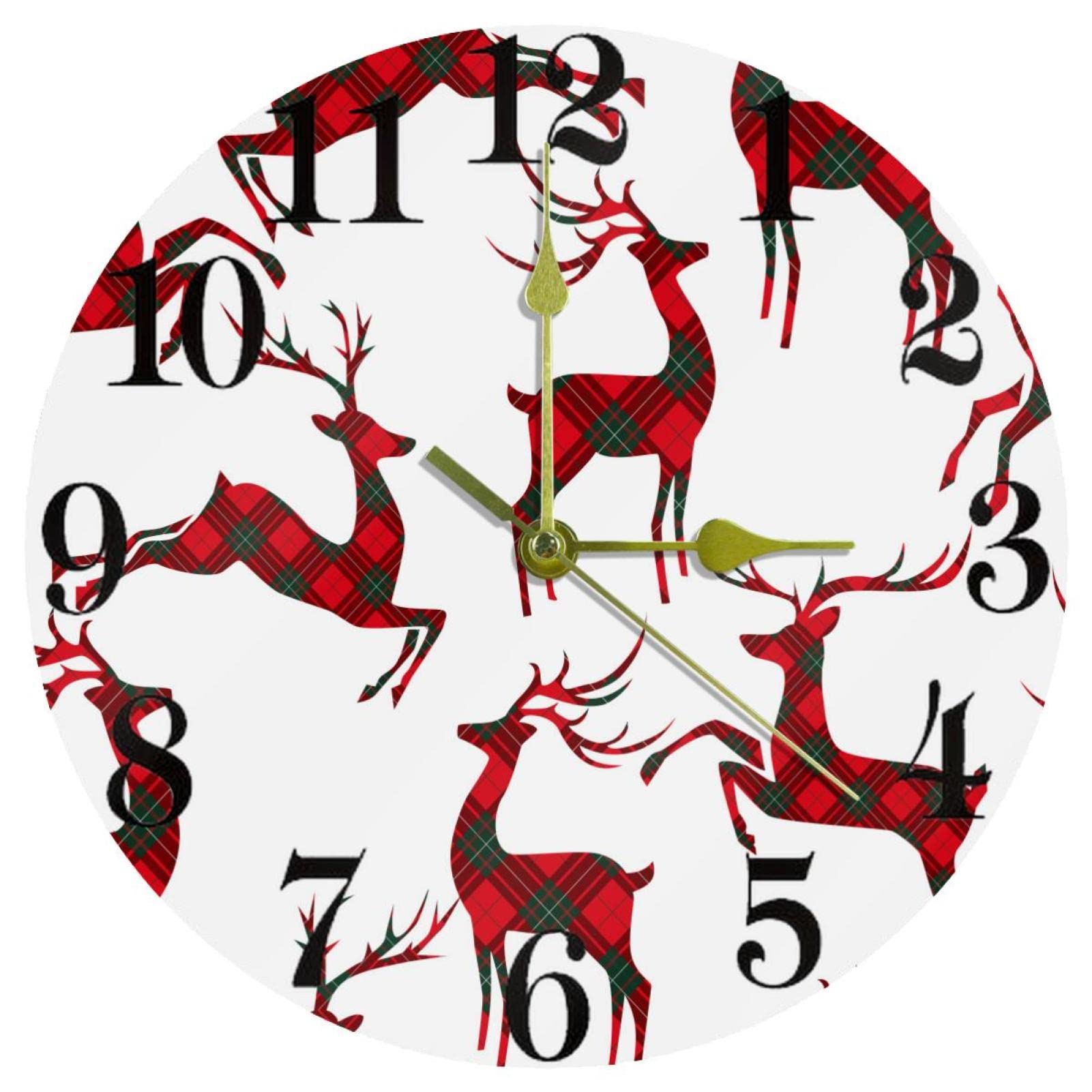 Horloge murale silencieuse sans tic-tac avec mécanisme de précision