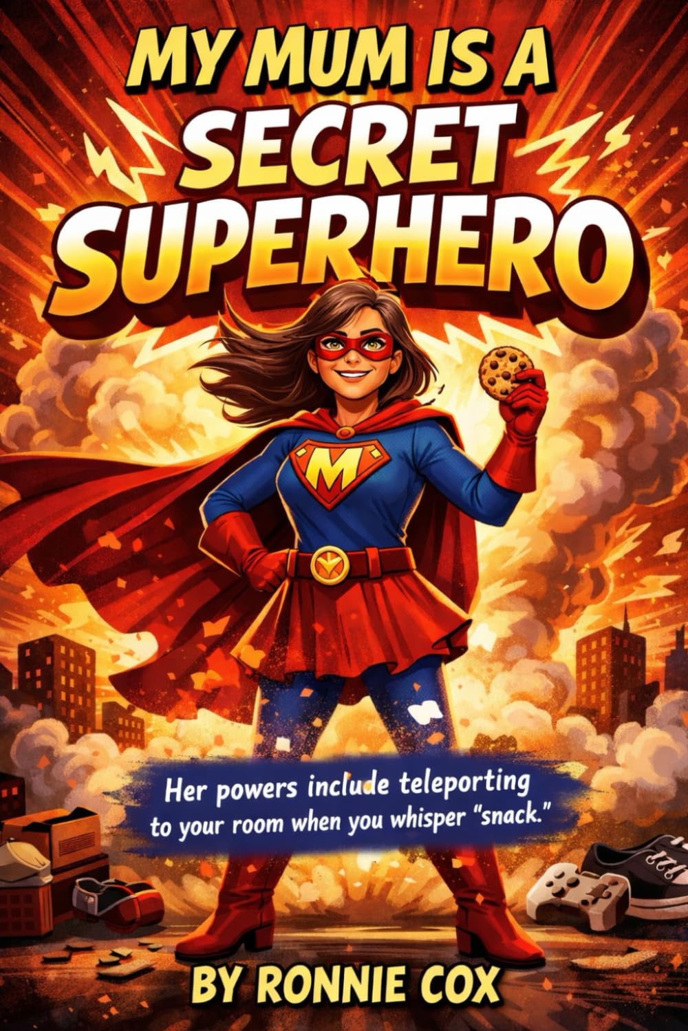 My Mum Is a Secret Superhero: Her powers include teleporting to your room when you whisper “snack.”