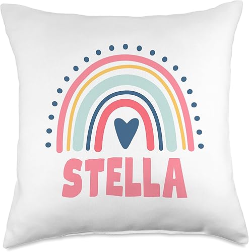 Stella Name Custom Woman Myth Legend - Almohada para fiesta de cumpleaños, 18 x 18 pulgadas, multicolor