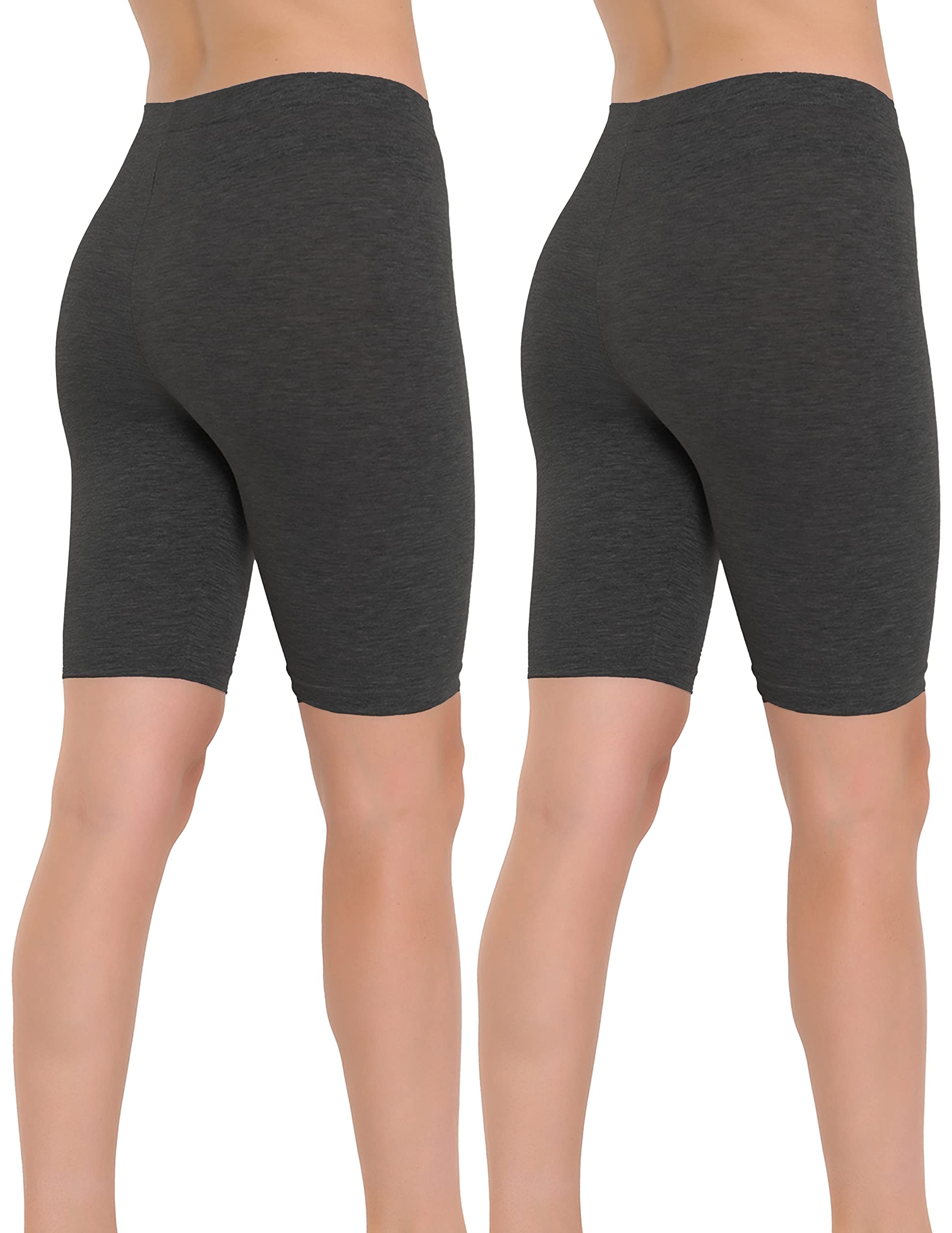 OCERA Damen Kurze Leggings aus atmungsaktiver Baumwolle mit hoher Taille, gemütliche Radlerhose ist hautfreundlich, mit ÖKO-TEX Standard 100 Zertifiziert