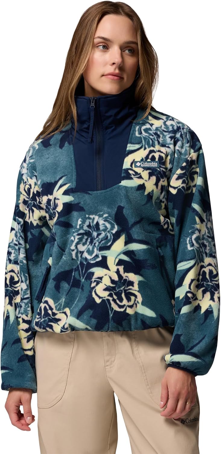 Columbia Pile Donna Sequoia Grove: Giacca Con Zip Intera In Poliestere Riciclato, Morbida E Calda, Nero