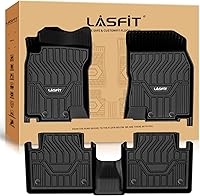 Vista 9 de LASFIT Alfombrillas para automóvil, para todo tipo de clima, elastómero termoplástico personalizable, fácil de limpiar, resistente, no se doblan