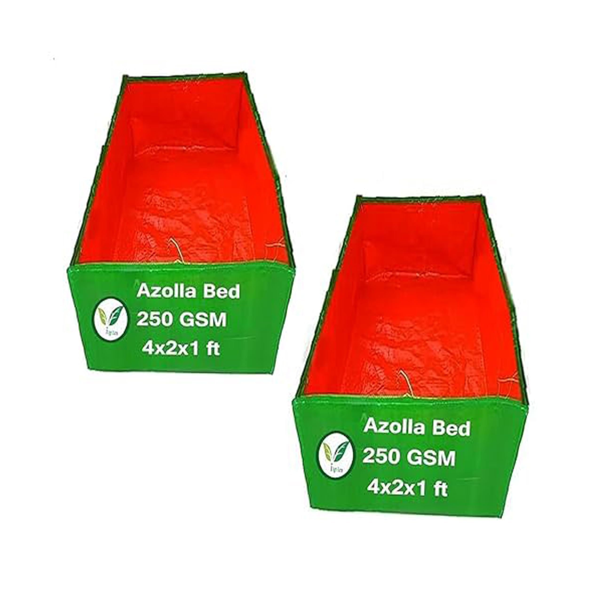 IAgriFarm 250 GSM HDPE UV Stabilize (Green, 4x2x1 ft) - Pack of 2, Leakage Proof Mini Azolla Growing Bed-image-27