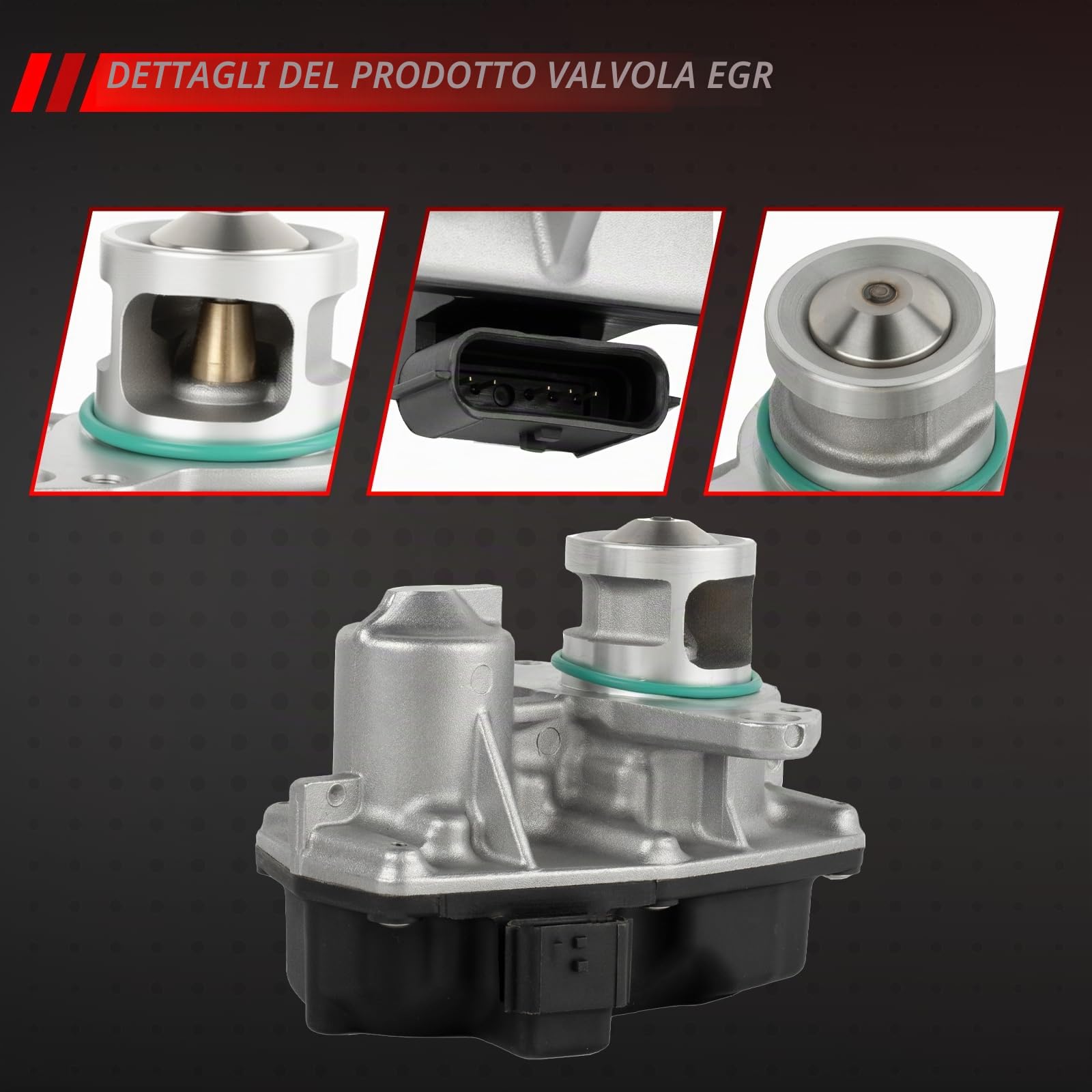 Valvola EGR, ricircolo dei gas di scarico elettrico di ricambio per Classe C W205 S205 Vito W447 NV300 X-Trail Vivaro Espace Trafic Grand Scénic Accessori Auto Parte # 147109816R 147101478R