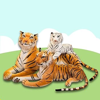 Amazon.co.jp: 虎 70cm ぬいぐるみ 特大 トラぬいぐるみ ホワイト