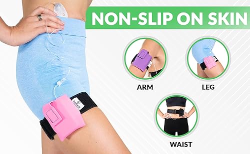 Miniatura 5 de Soporte para bomba de insulina  Cinturón de bomba de insulina diabética  Funda de bomba de insulina atlética ajustable  Compatible con tSlimtSlim X2