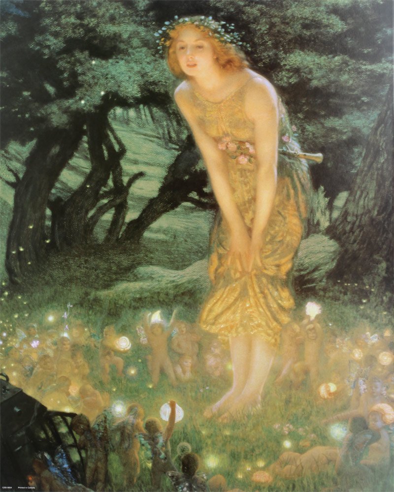 EuroGraphics Midsummer Dream by Edward Robert Hughes Poster Print, 16x20