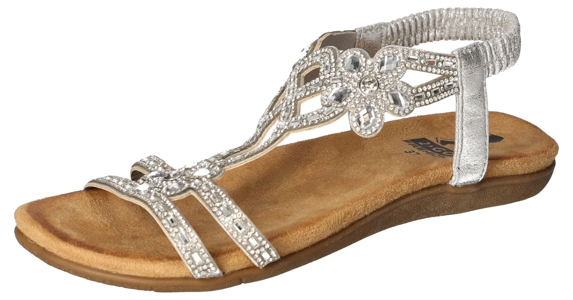 2Go Fashion Damen 8018-802 Flache Sandale