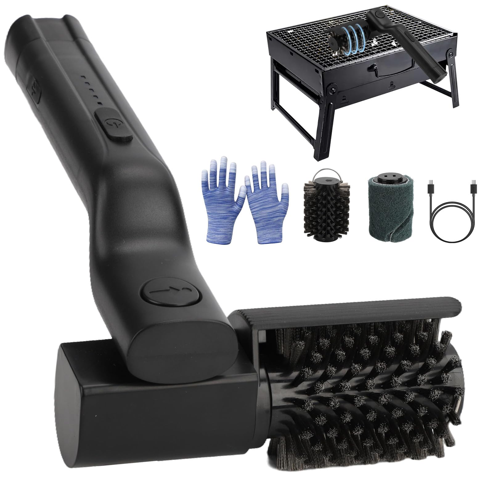 Brosse électrique pour Barbecue sans Fil, Brosse de Nettoyage électrique