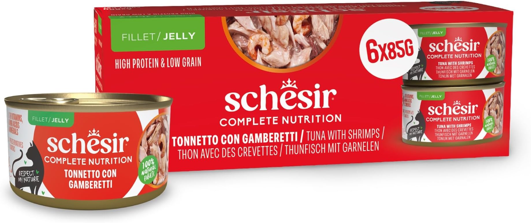 51% Tuna with Shrimps Wet Cat Food - 85 G,All Life Stages