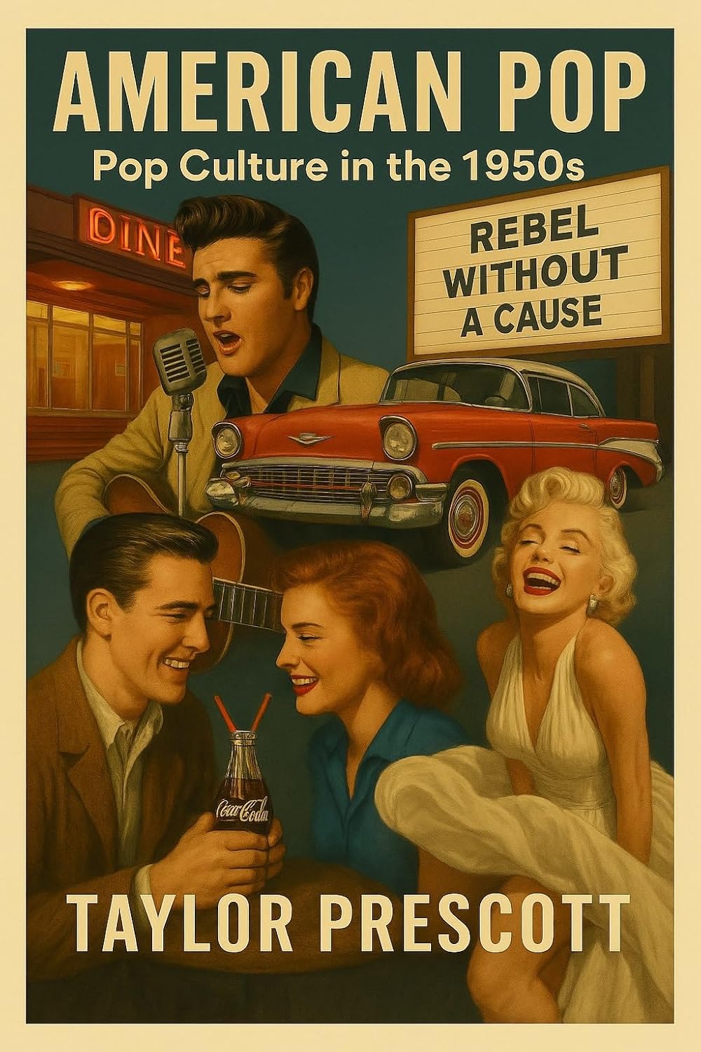 American Pop: 1950s Pop Culture Book by Taylor Prescott - Music, Movies, Rock 'n' Roll & Modern America History