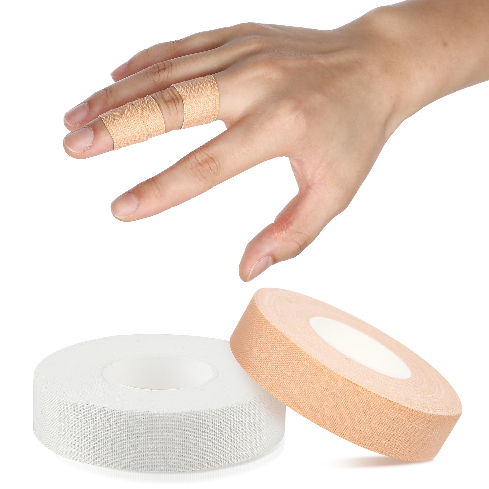 Finger Tape White Extra Strong 0 6-Inch x 32-feet Athletic Tape for Fingers Feet Sweat Volleyball Finger Tape