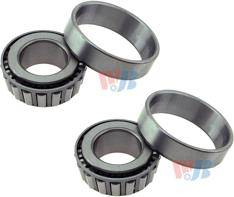 Par de rolamentos de roda dianteiros externos WJB com pistas Newparts – 2 conjuntos