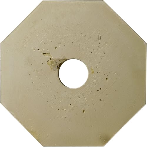 Miniatura 4 de Ekena Millwork CM18NT Nottingham Medallón de techo, 18.0 in de diámetro exterior x 3.5 in de diámetro interior x 1 12" P, imprimado en fábrica