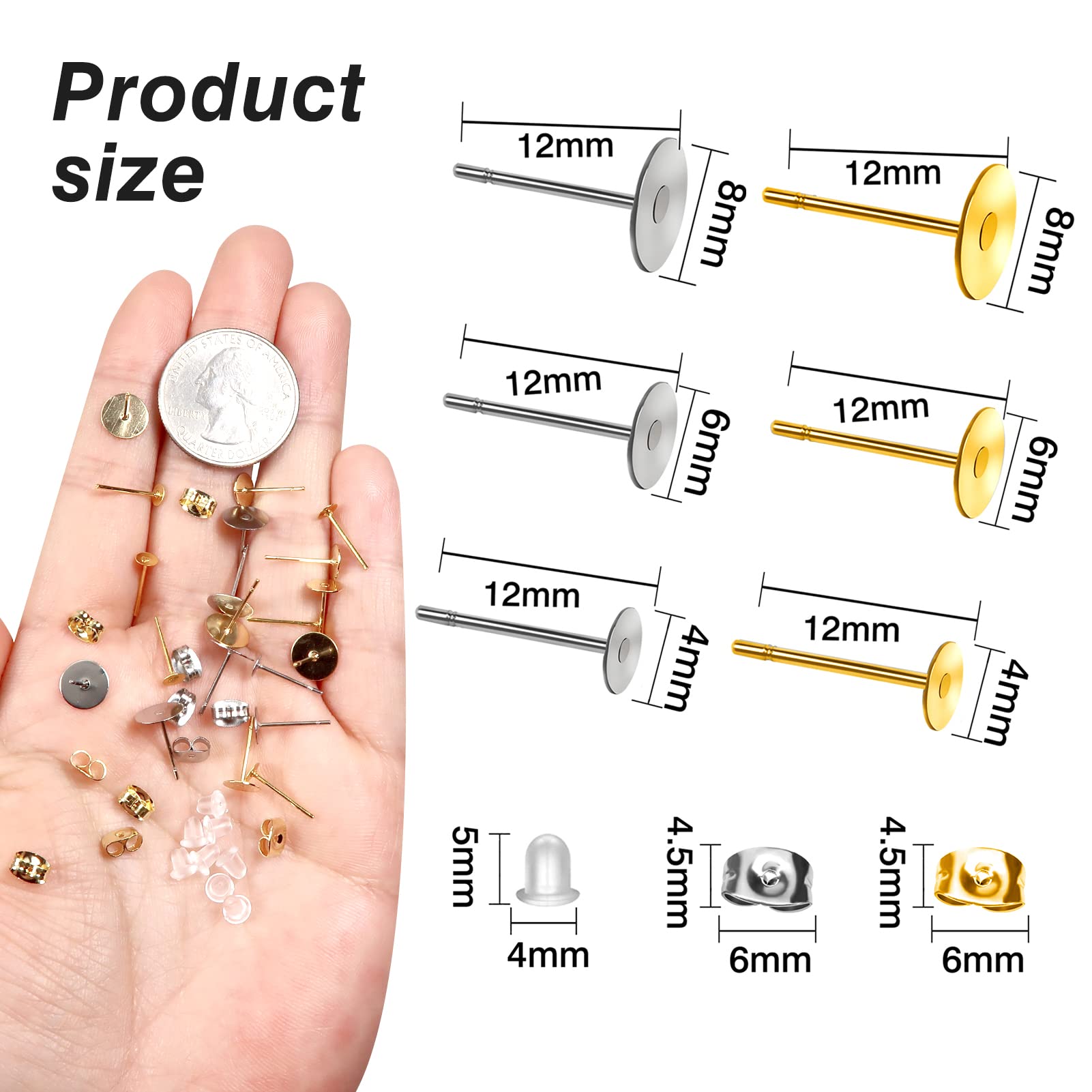 Ohrstecker Flach Pad 100 Stück Ohrstecker Rohlinge Ohrringe Rohlinge Set Flach Pad Ohrringe Rohlinge Ohrringe Flach Pad Ohrringe Basteln Flach Pad Für Diy Ohrring Schmuckherstellung