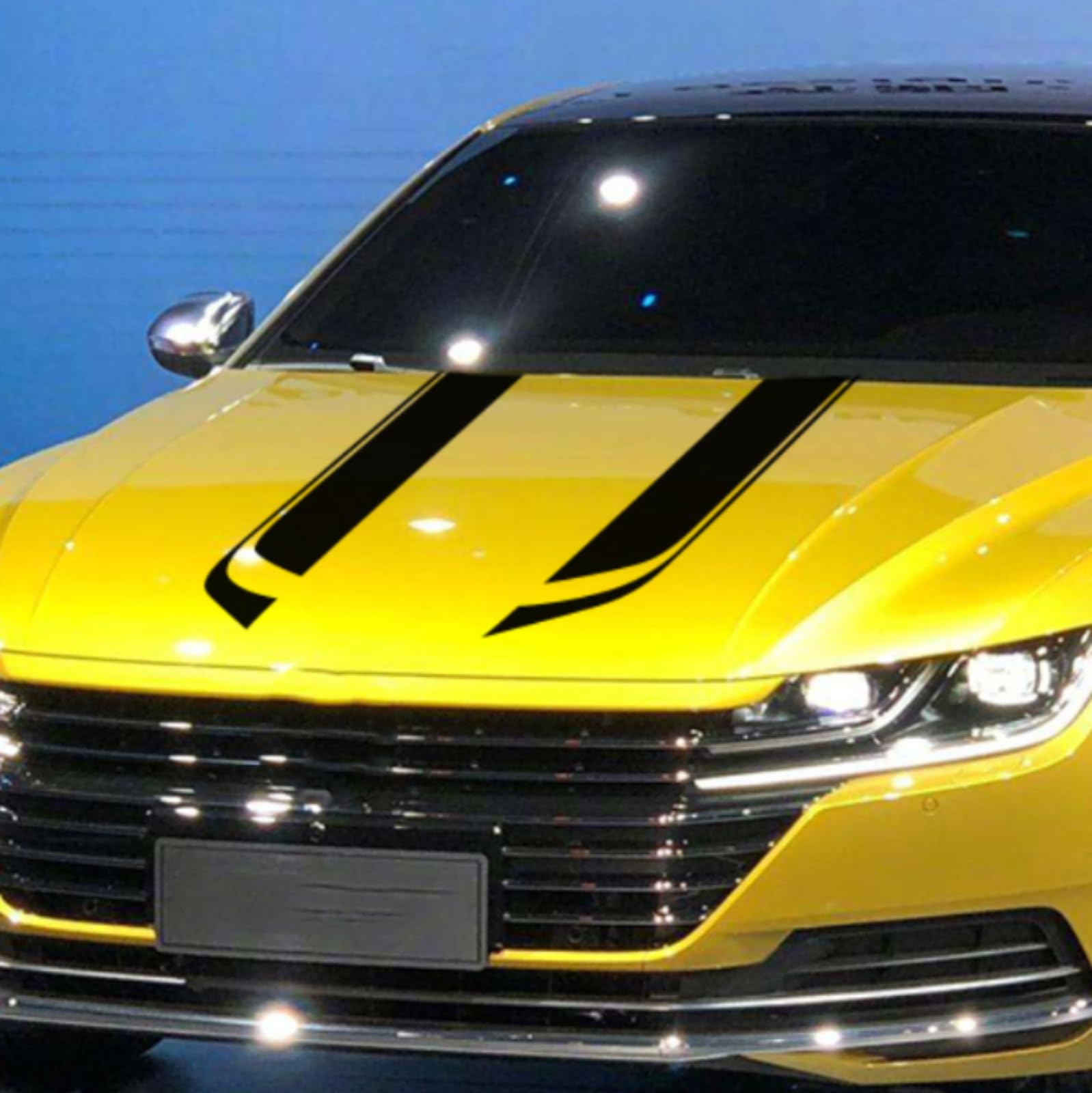 Pasuje do większości modeli samochodów 2 szt. Sporty wyścigowe Auto folia winylowa naklejka pokrywa maski naklejki samochodowe akcesoria do tuningu samochodu stylowe naklejki samochodowe