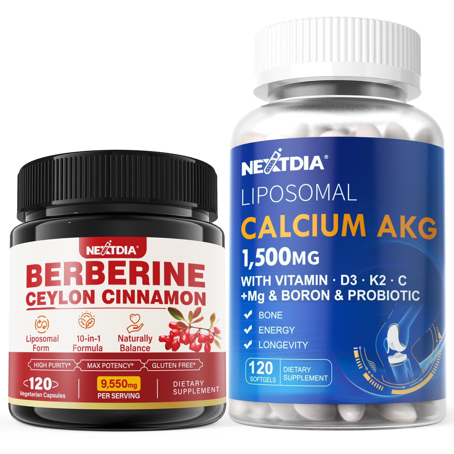 Amazon.com: Nextdia Berberine Supplement 1500mg + Liposomal