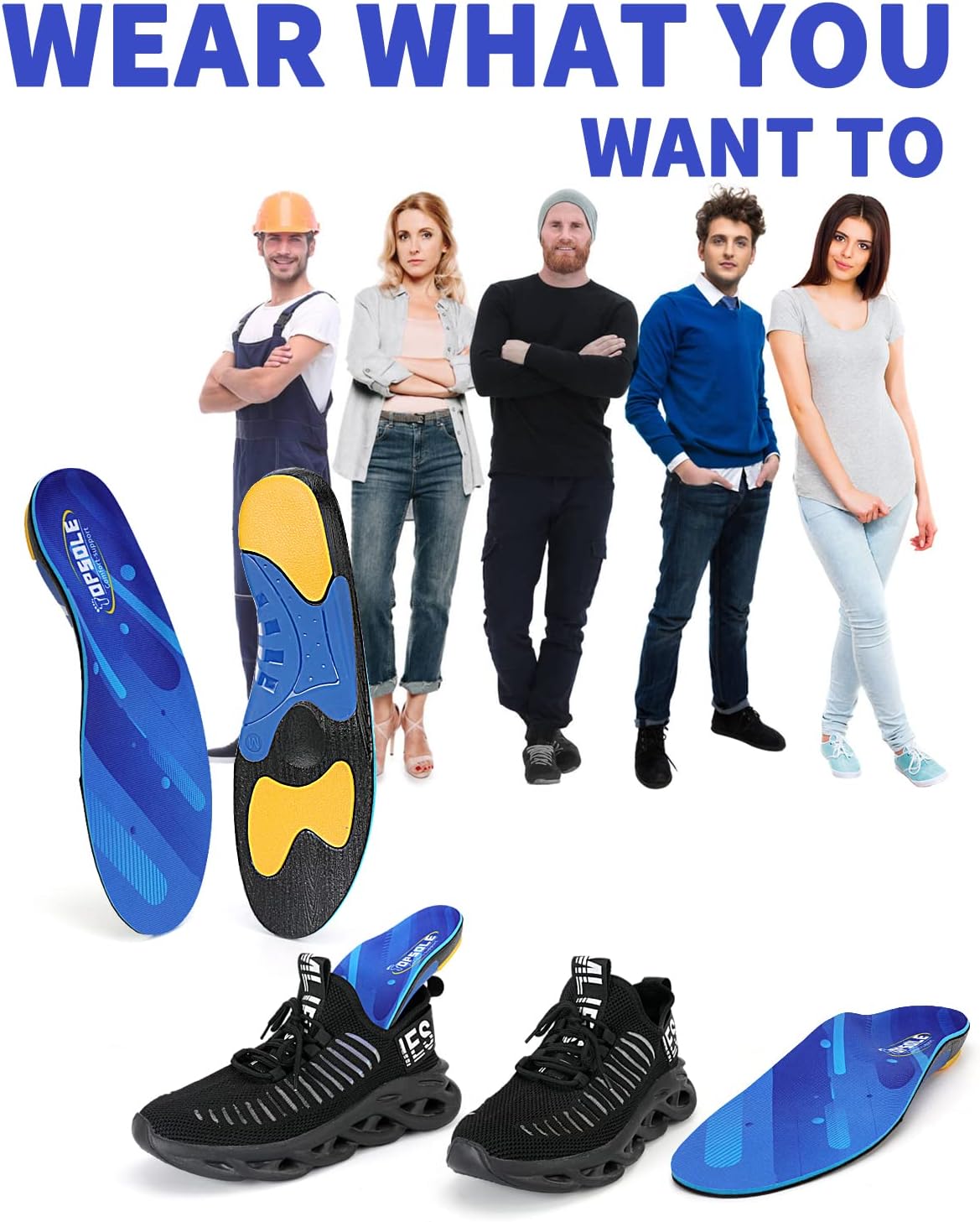 (220ポンド以上) 一日中立つ 高耐久 サポート 痛み緩和矯正 足底筋膜炎 高アーチサポートインソール 男女兼用 中足痛 扁平足