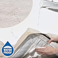 Vista 5 de Comfort Expression - Cama ortopédica perros pequeños, 20 x 14 pulgadas, impermeable, espuma soporte cartón de huevo, cojines extraíbles, sofá