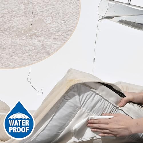 Miniatura 5 de Comfort Expression - Cama ortopédica perros pequeños, 20 x 14 pulgadas, impermeable, espuma soporte cartón de huevo, cojines extraíbles, sofá con