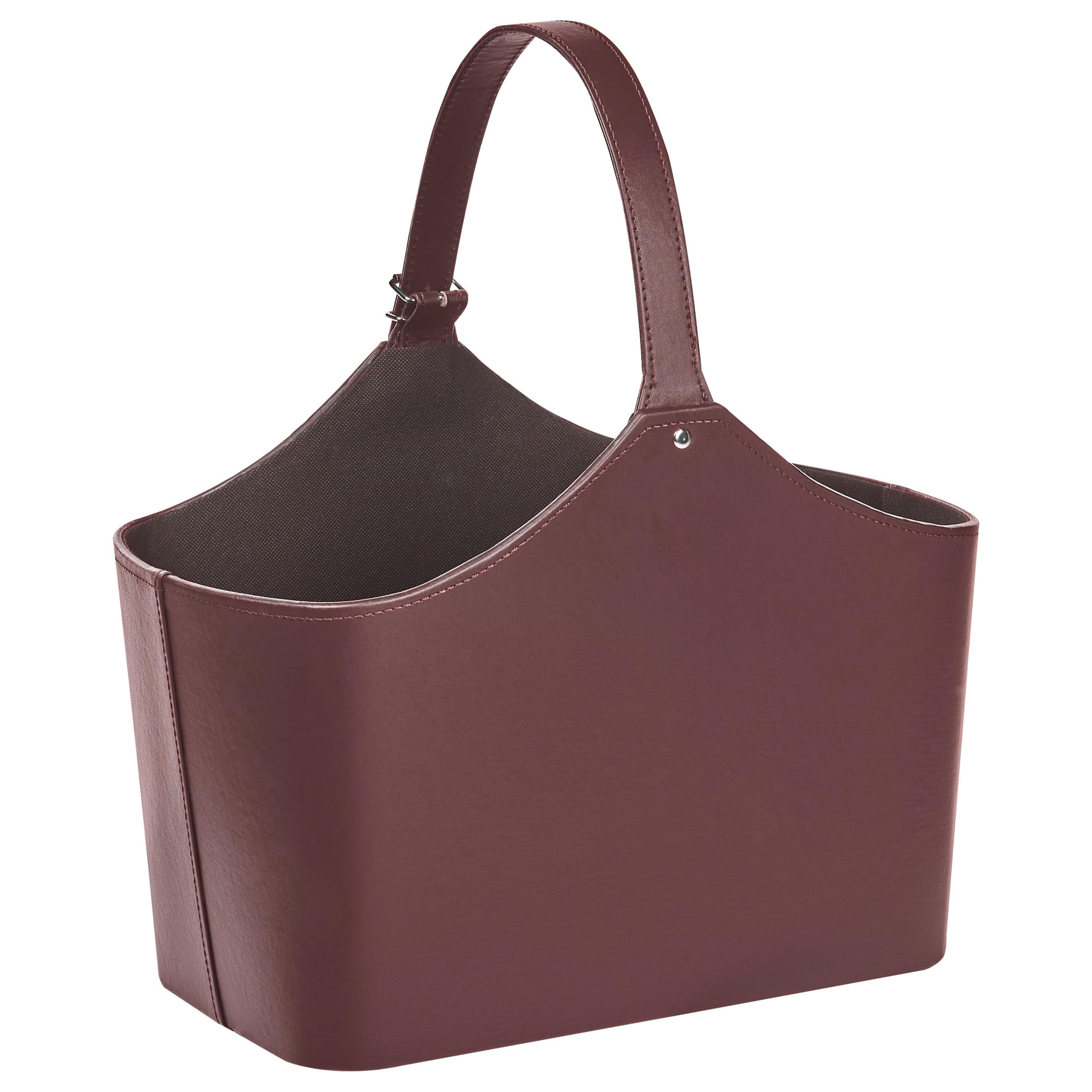 Caisse De Rangement En Chêne Avec Poignée En Cuir Chez KLS LIVING