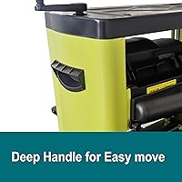 Vista 8 de 10507, 13.6 Amp - Cepilladora de grosor de mesa de 13 pulgadas, 2 cuchillas de carburo SK5 de doble cara, verde y negro