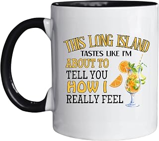 This Long Island Iced Tea Tastes Drink Alcohol Cocktail 11oz 15oz Inner Color Accent Mug