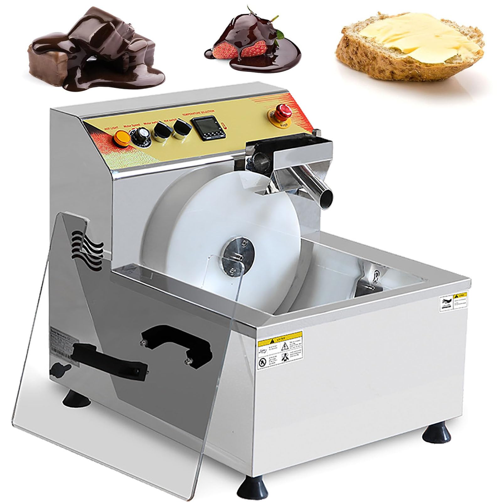 Templadora De Chocolate, Fundidora Eléctrica Comercial De Chocolate, Crisol De Chocolate con Control De Temperatura De 86 A 140 °F