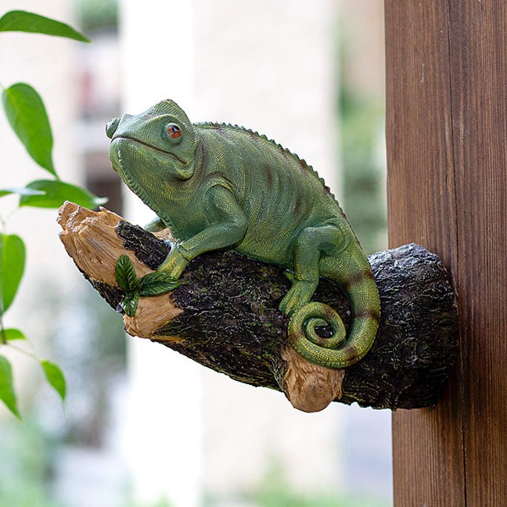 Amazon.co.jp: カメレオン リアル 置物 ガーデンオーナメント