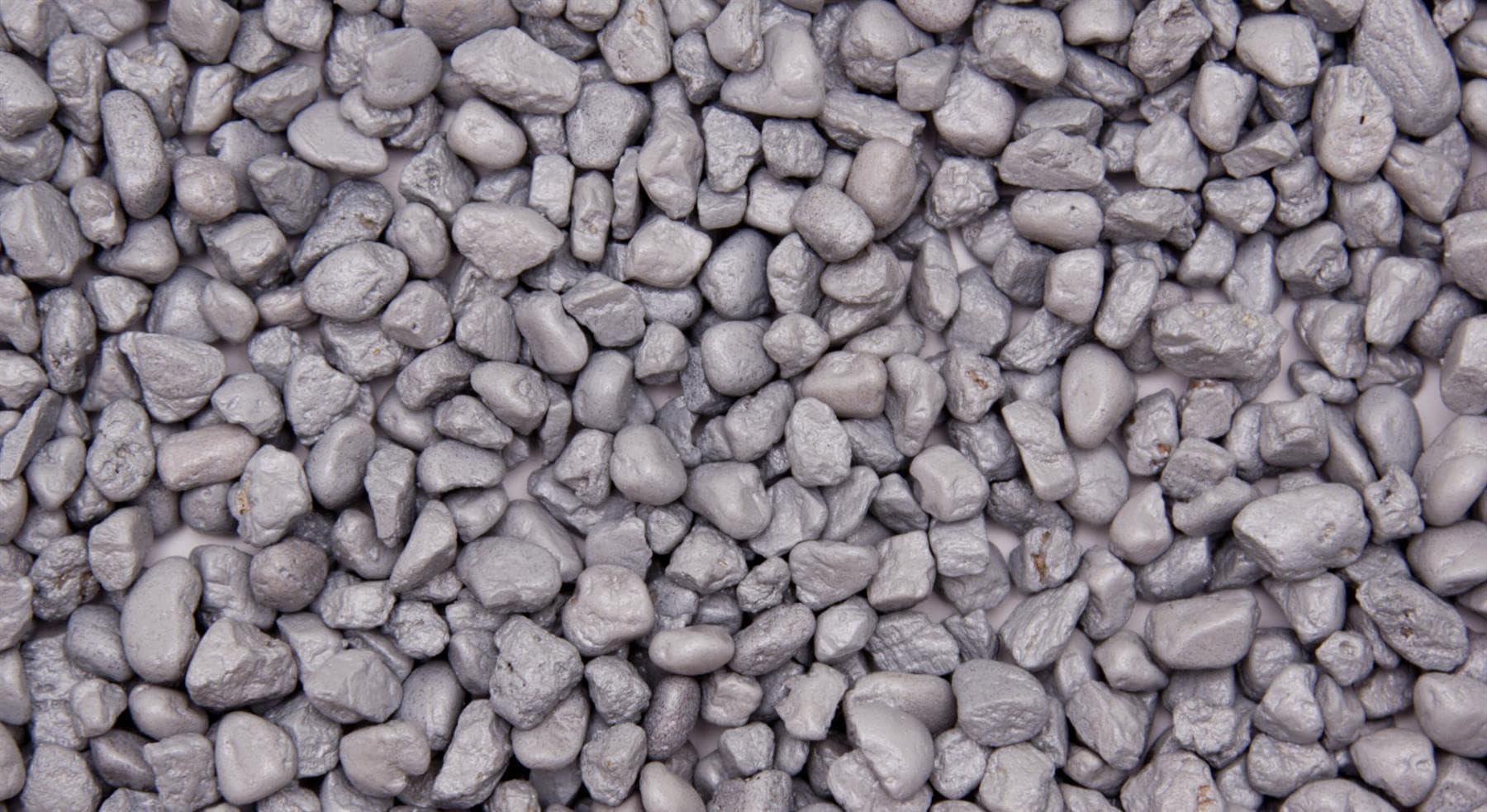 Dihl 1KG Unipac Aquarium Lunar Silver Stellar Gravel Stones, 5mm to 8mm Grain Size, Decorative Substrate, Non-Toxic Durable Epoxy Coated Metallic Finish. 1 KG