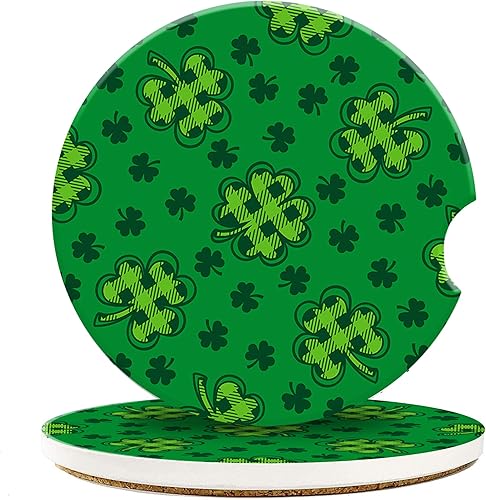 Miniatura 14 de Portavasos para Automóvil, Piel de Leopardo Posavasos de Automóvil para Portavasos Inserto Alfombrilla de Cerámica para Bebidas Accesorios de Piel