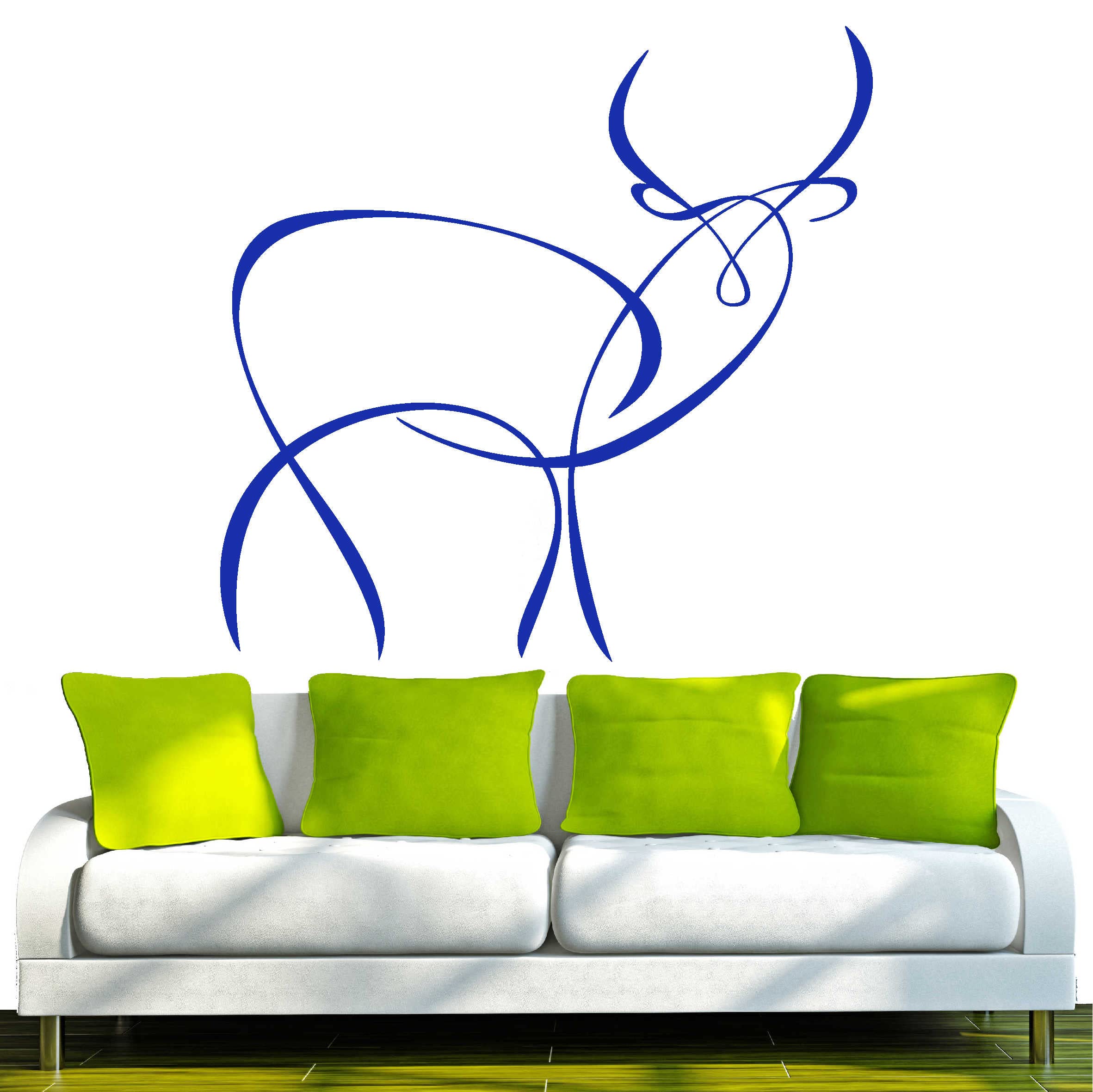 d228 wudnerschoener Bufalo Tribal, Viola, 80 x 60 cm