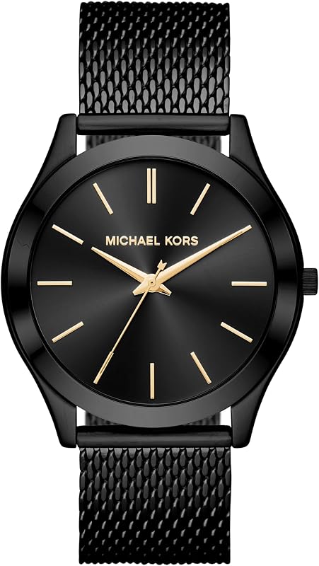 Michael Kors Reloj oversize Slim Runway para hombre, reloj de acero inoxidable para hombre