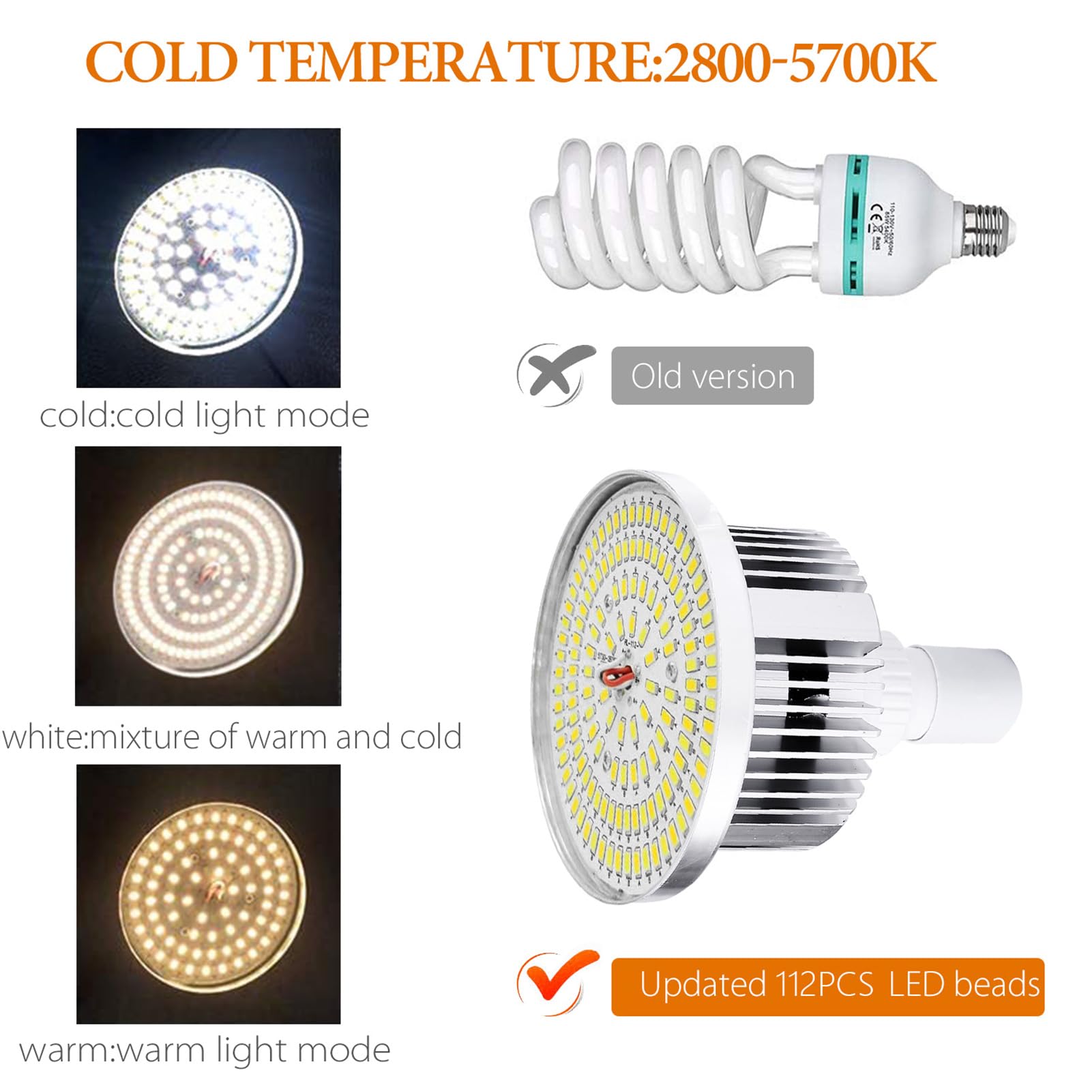 Andoer Zestaw oświetlenia fotograficznego Softbox Profesjonalny sprzęt studyjny z softbox 60x60 cm Żarówka temperaturowa 2800-5700K 85W z pilotem i podstawką światła (UE-Stecker)