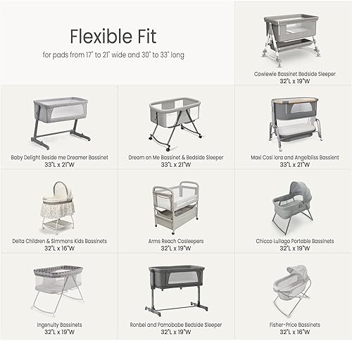 Miniatura 2 de lulumoon Sábanas de muselina para moisés para bebé: sábanas ajustables suaves para moisés de cabecera para niños y niñas Oliva y Crema,Marrón y