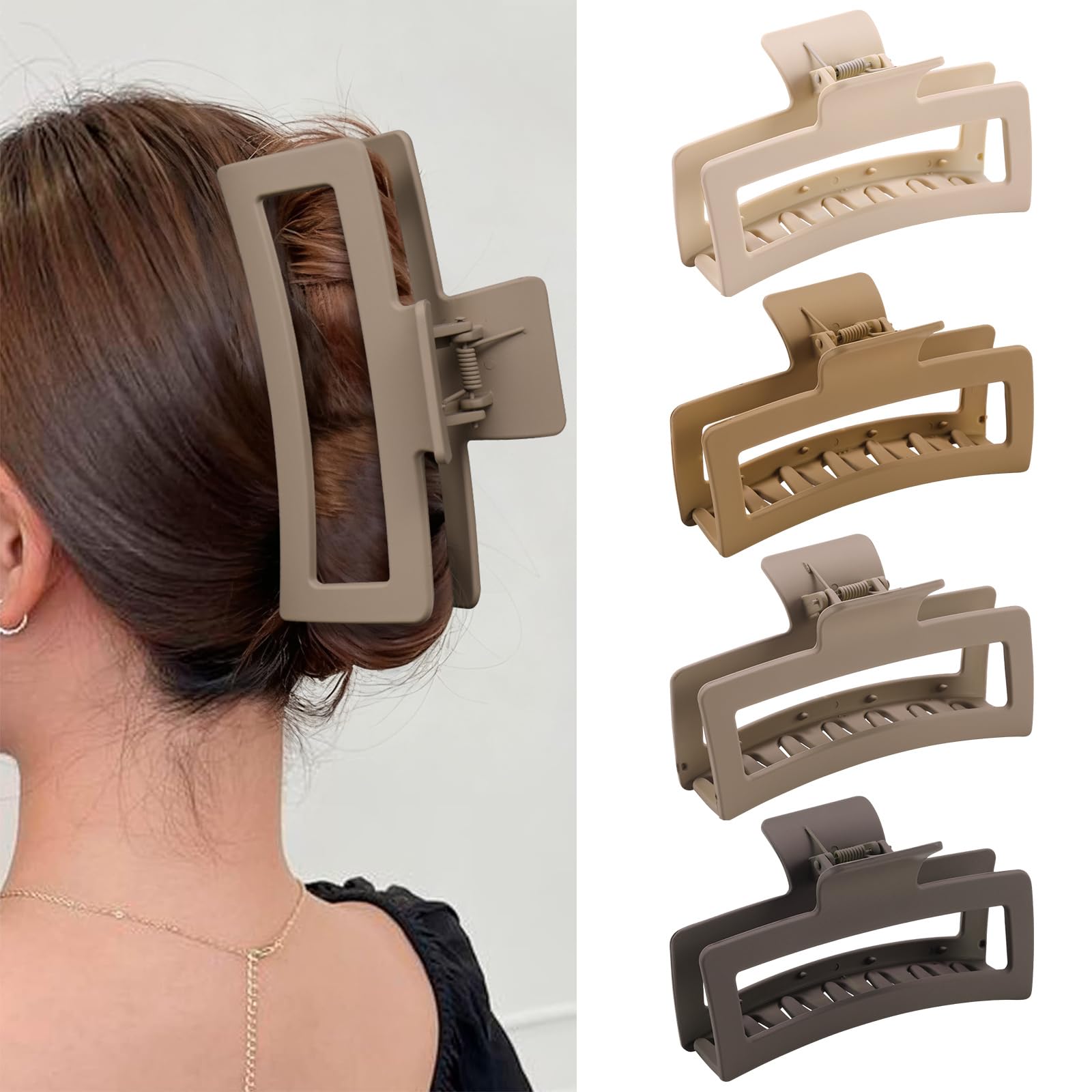 ZYTJ Jumbo Claw Clips - 4 Pack for Thick Hair -8