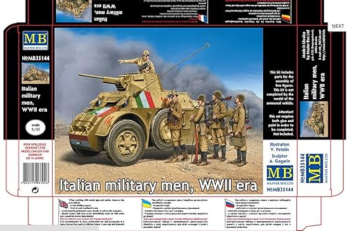 Master Box MB35144 - Kit de modelo para hombre militar italiano, era de la Segunda Guerra Mundial